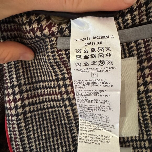 Eleventy single breasted blazer in a houndstooth plaid - Picture 4 of 7